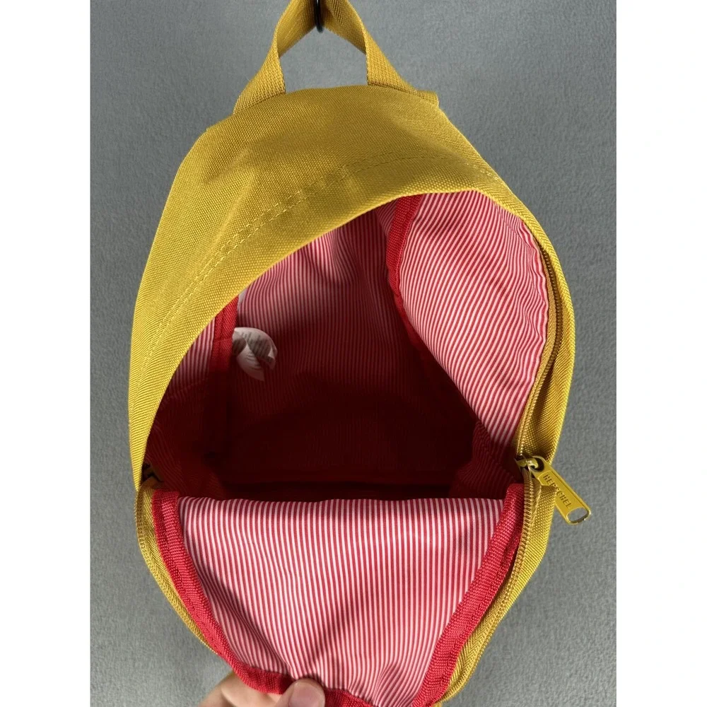 Herschel Mini Backpack Yellow Gold Nova Canvas Travel Compact Daypack Festival